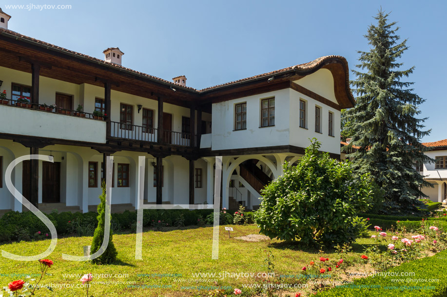 Nineteenth century buildings in Sokolski Monastery Holy Mother"s Assumption, Gabrovo region, Bulgaria