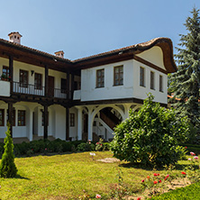 Nineteenth century buildings in Sokolski Monastery Holy Mother"s Assumption, Gabrovo region, Bulgaria