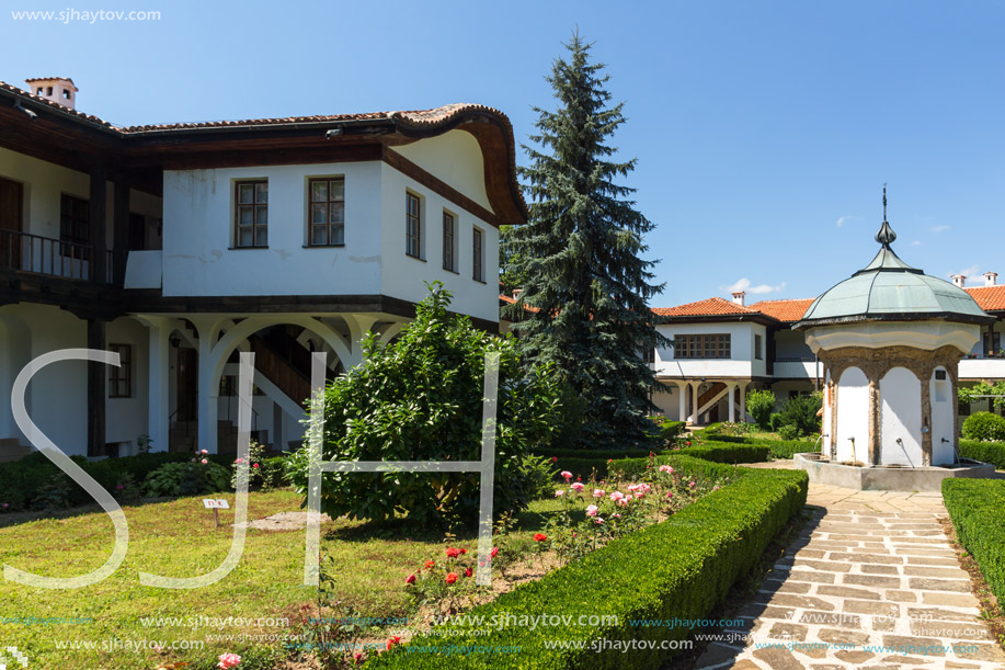 Nineteenth century buildings in Sokolski Monastery Holy Mother"s Assumption, Gabrovo region, Bulgaria