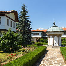 Nineteenth century buildings in Sokolski Monastery Holy Mother"s Assumption, Gabrovo region, Bulgaria