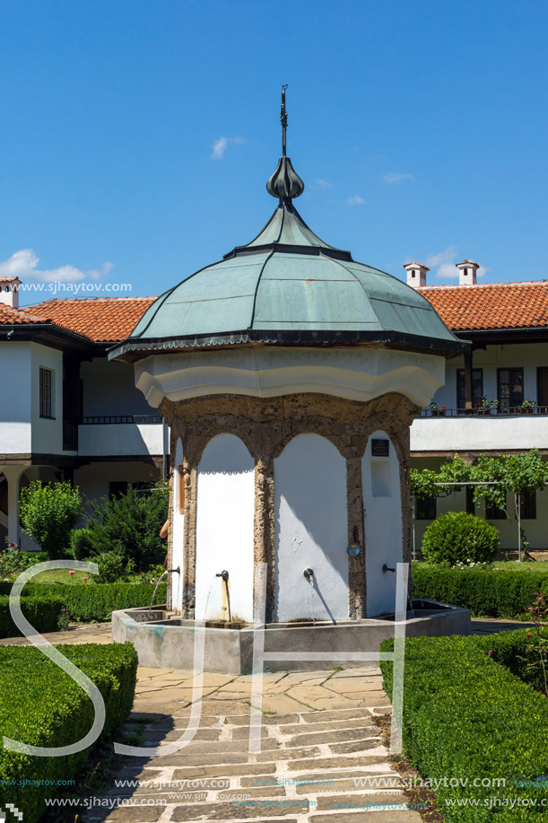 Nineteenth century buildings in Sokolski Monastery Holy Mother"s Assumption, Gabrovo region, Bulgaria