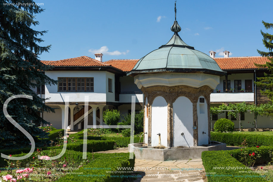 Nineteenth century buildings in Sokolski Monastery Holy Mother"s Assumption, Gabrovo region, Bulgaria