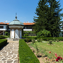 Nineteenth century buildings in Sokolski Monastery Holy Mother"s Assumption, Gabrovo region, Bulgaria