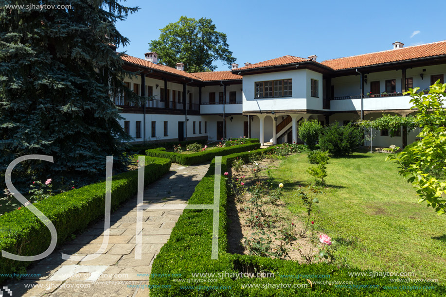 Nineteenth century buildings in Sokolski Monastery Holy Mother"s Assumption, Gabrovo region, Bulgaria