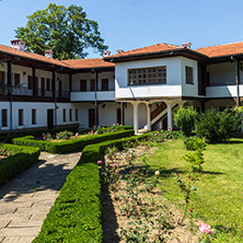 Nineteenth century buildings in Sokolski Monastery Holy Mother"s Assumption, Gabrovo region, Bulgaria