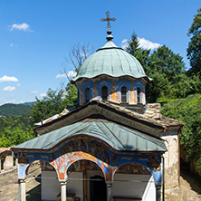 Nineteenth century buildings in Sokolski Monastery Holy Mother"s Assumption, Gabrovo region, Bulgaria