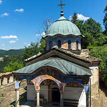 Nineteenth century buildings in Sokolski Monastery Holy Mother"s Assumption, Gabrovo region, Bulgaria