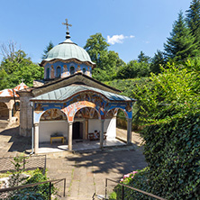 Nineteenth century buildings in Sokolski Monastery Holy Mother"s Assumption, Gabrovo region, Bulgaria