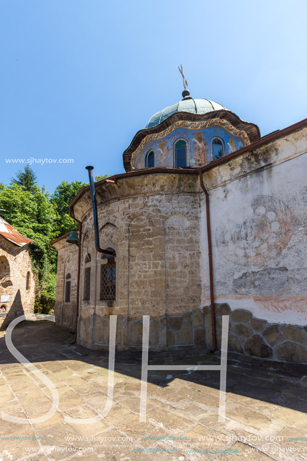 Nineteenth century buildings in Sokolski Monastery Holy Mother"s Assumption, Gabrovo region, Bulgaria