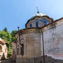 Nineteenth century buildings in Sokolski Monastery Holy Mother"s Assumption, Gabrovo region, Bulgaria