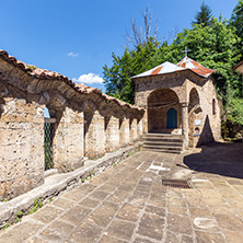 Nineteenth century buildings in Sokolski Monastery Holy Mother"s Assumption, Gabrovo region, Bulgaria