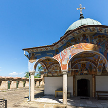 Nineteenth century buildings in Sokolski Monastery Holy Mother"s Assumption, Gabrovo region, Bulgaria