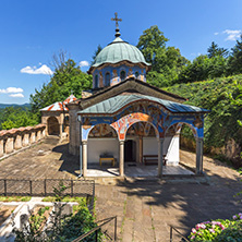 Nineteenth century buildings in Sokolski Monastery Holy Mother"s Assumption, Gabrovo region, Bulgaria