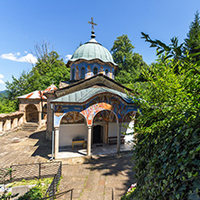 Nineteenth century buildings in Sokolski Monastery Holy Mother"s Assumption, Gabrovo region, Bulgaria