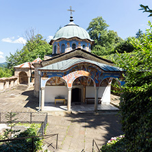 Nineteenth century buildings in Sokolski Monastery Holy Mother"s Assumption, Gabrovo region, Bulgaria