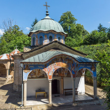 Nineteenth century buildings in Sokolski Monastery Holy Mother"s Assumption, Gabrovo region, Bulgaria