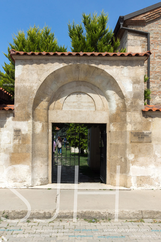 EDIRNE, TURKEY - MAY 26, 2018: Medieval Bulgarian church of Saint Constantine and Saint Helena in city of Edirne,  East Thrace, Turkey