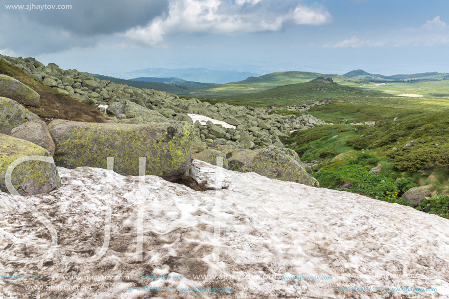 Amazing Panorama of Vitosha Mountain near Cherni Vrah Peak, Sofia City Region, Bulgaria