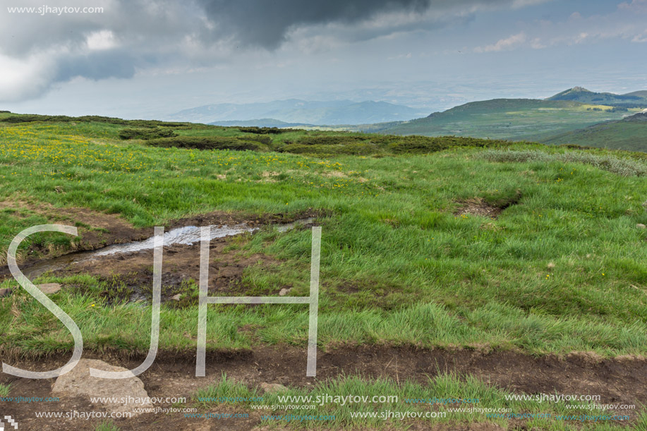 Amazing Panorama of Vitosha Mountain near Cherni Vrah Peak, Sofia City Region, Bulgaria