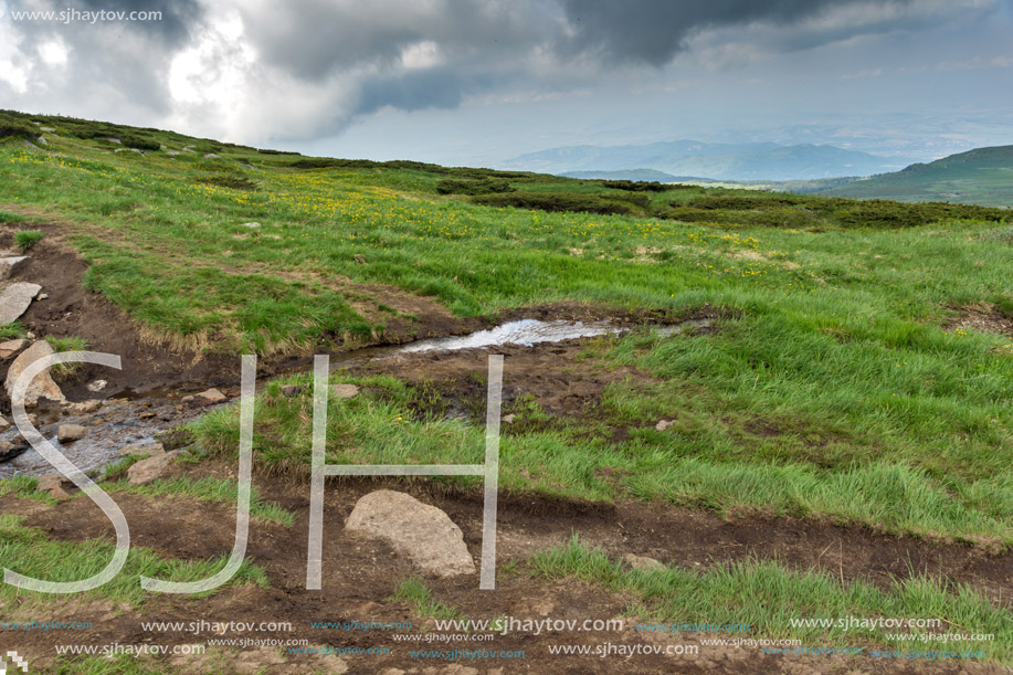 Amazing Panorama of Vitosha Mountain near Cherni Vrah Peak, Sofia City Region, Bulgaria