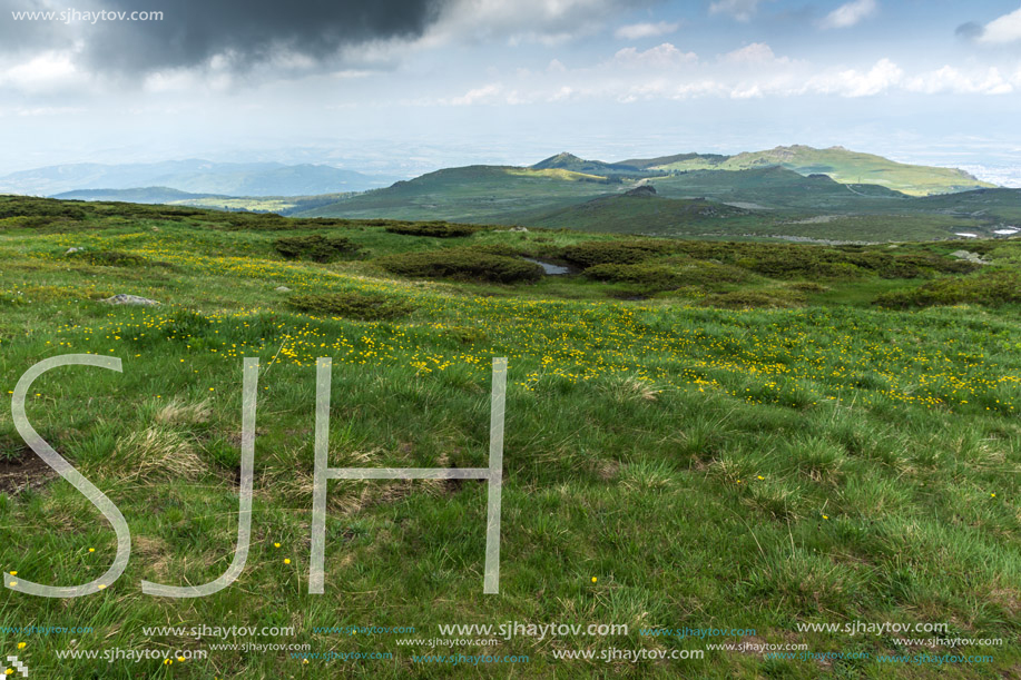 Amazing Panorama of Vitosha Mountain near Cherni Vrah Peak, Sofia City Region, Bulgaria