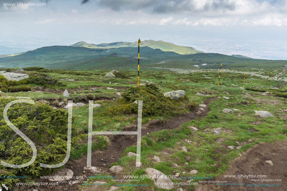 Amazing Panorama of Vitosha Mountain near Cherni Vrah Peak, Sofia City Region, Bulgaria