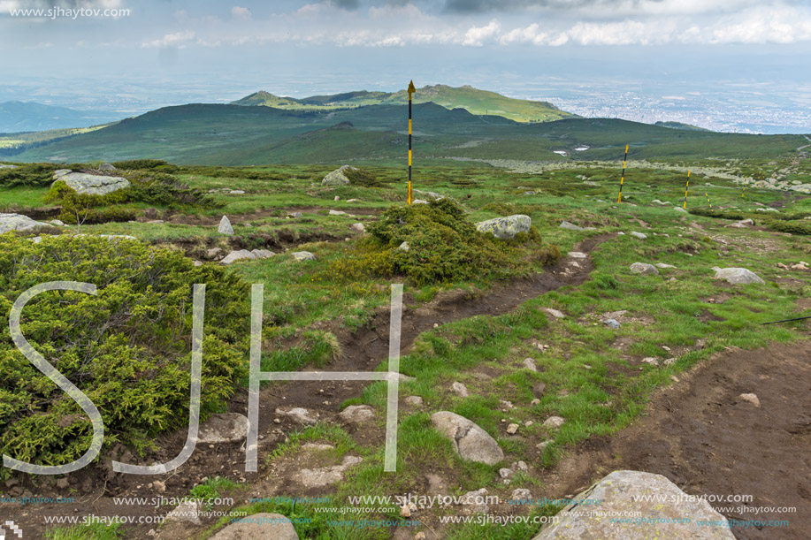 Amazing Panorama of Vitosha Mountain near Cherni Vrah Peak, Sofia City Region, Bulgaria