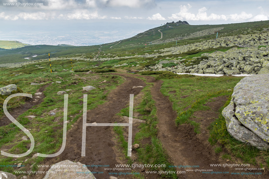 Amazing Panorama of Vitosha Mountain near Cherni Vrah Peak, Sofia City Region, Bulgaria