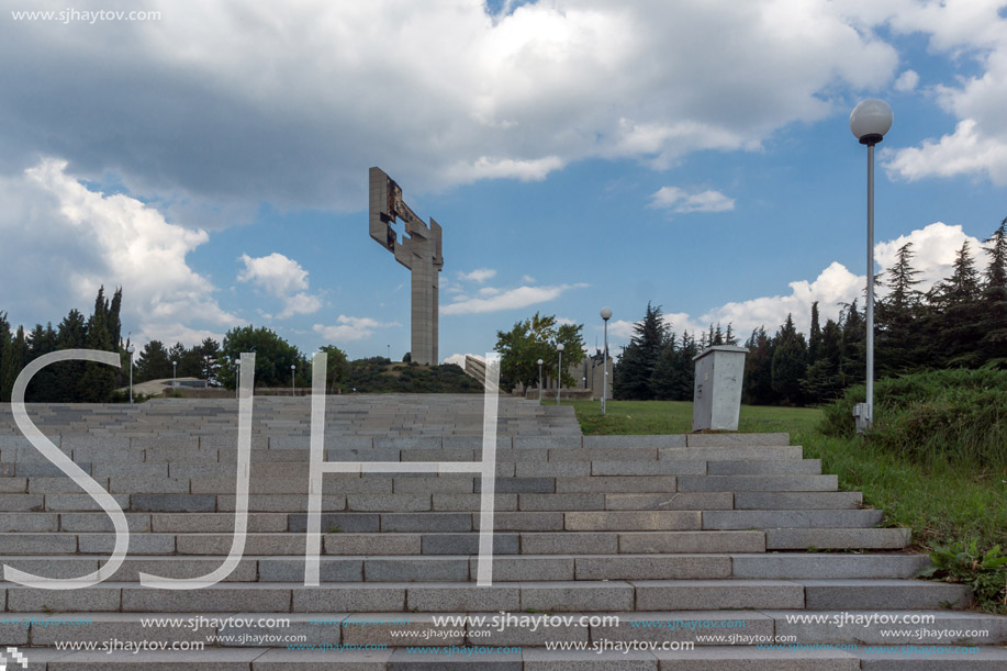 STARA ZAGORA, BULGARIA - AUGUST 5, 2018: Memorial complex The Defenders of Stara Zagora in city of Stara Zagora, Bulgaria