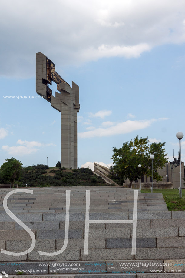 STARA ZAGORA, BULGARIA - AUGUST 5, 2018: Memorial complex The Defenders of Stara Zagora in city of Stara Zagora, Bulgaria