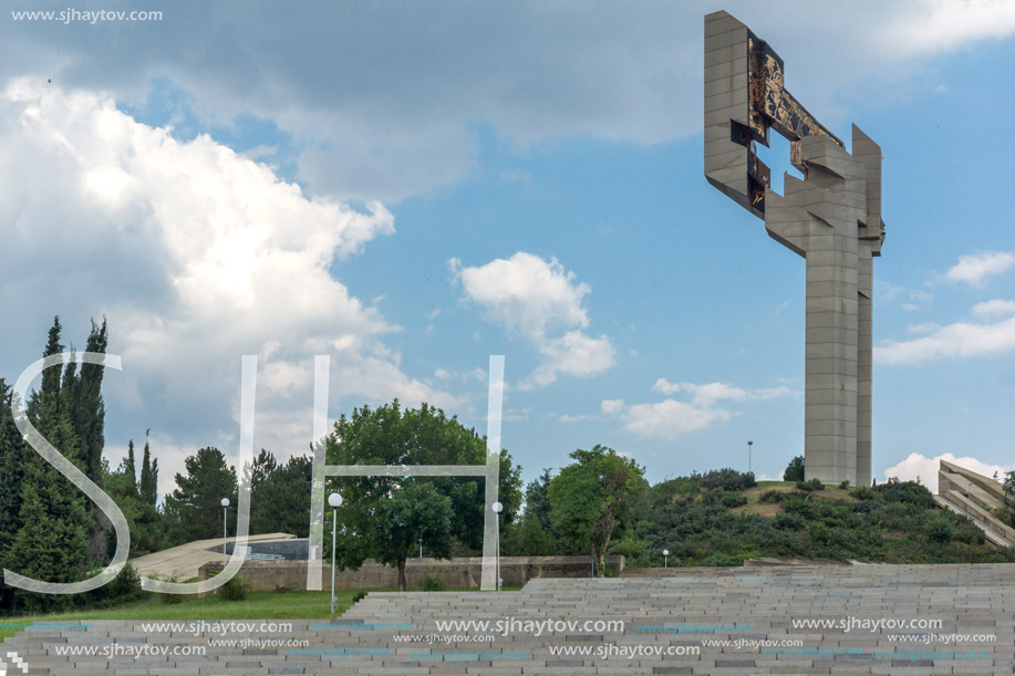 STARA ZAGORA, BULGARIA - AUGUST 5, 2018: Memorial complex The Defenders of Stara Zagora in city of Stara Zagora, Bulgaria