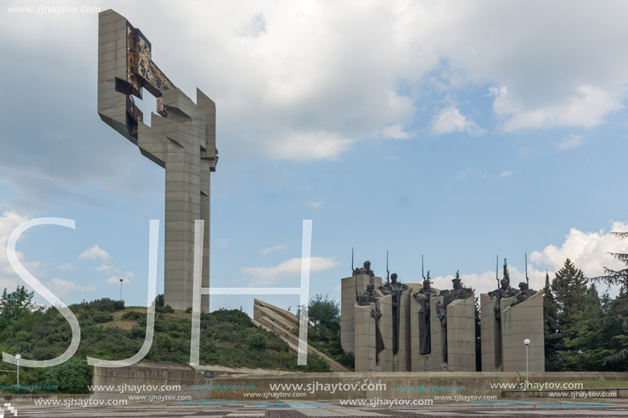 STARA ZAGORA, BULGARIA - AUGUST 5, 2018: Memorial complex The Defenders of Stara Zagora in city of Stara Zagora, Bulgaria