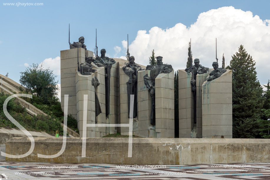 STARA ZAGORA, BULGARIA - AUGUST 5, 2018: Memorial complex The Defenders of Stara Zagora in city of Stara Zagora, Bulgaria