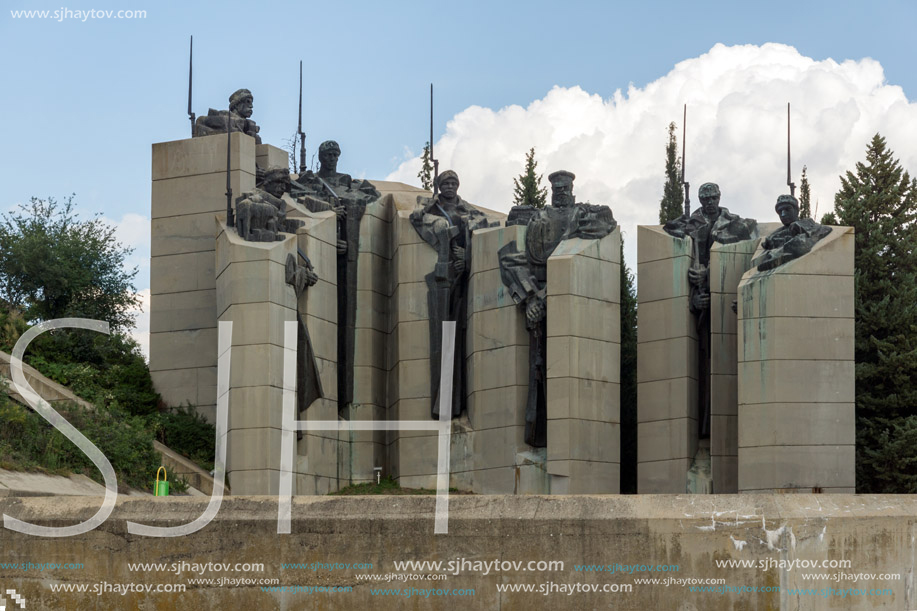 STARA ZAGORA, BULGARIA - AUGUST 5, 2018: Memorial complex The Defenders of Stara Zagora in city of Stara Zagora, Bulgaria