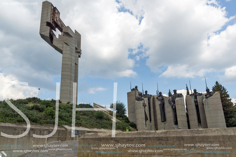 STARA ZAGORA, BULGARIA - AUGUST 5, 2018: Memorial complex The Defenders of Stara Zagora in city of Stara Zagora, Bulgaria