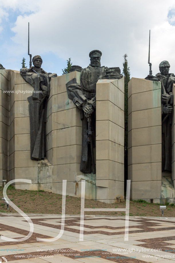 STARA ZAGORA, BULGARIA - AUGUST 5, 2018: Memorial complex The Defenders of Stara Zagora in city of Stara Zagora, Bulgaria