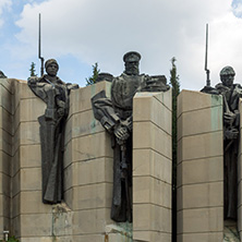 STARA ZAGORA, BULGARIA - AUGUST 5, 2018: Memorial complex The Defenders of Stara Zagora in city of Stara Zagora, Bulgaria