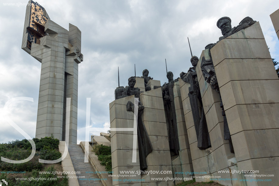 STARA ZAGORA, BULGARIA - AUGUST 5, 2018: Memorial complex The Defenders of Stara Zagora in city of Stara Zagora, Bulgaria