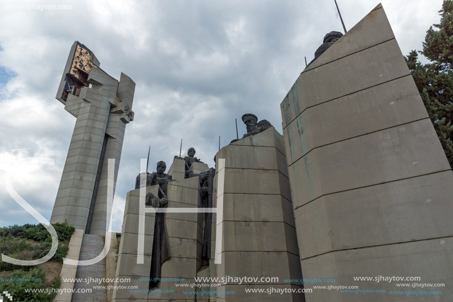 STARA ZAGORA, BULGARIA - AUGUST 5, 2018: Memorial complex The Defenders of Stara Zagora in city of Stara Zagora, Bulgaria