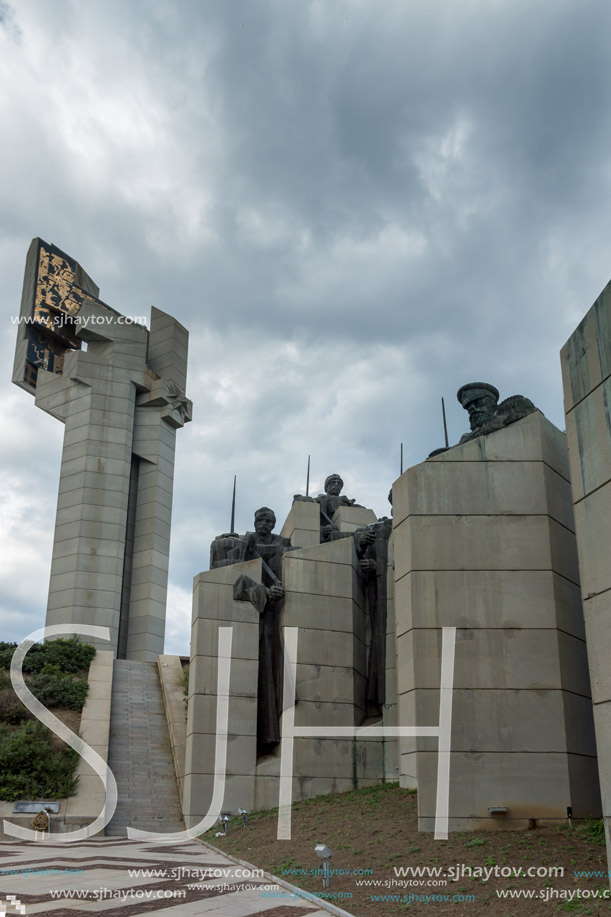 STARA ZAGORA, BULGARIA - AUGUST 5, 2018: Memorial complex The Defenders of Stara Zagora in city of Stara Zagora, Bulgaria