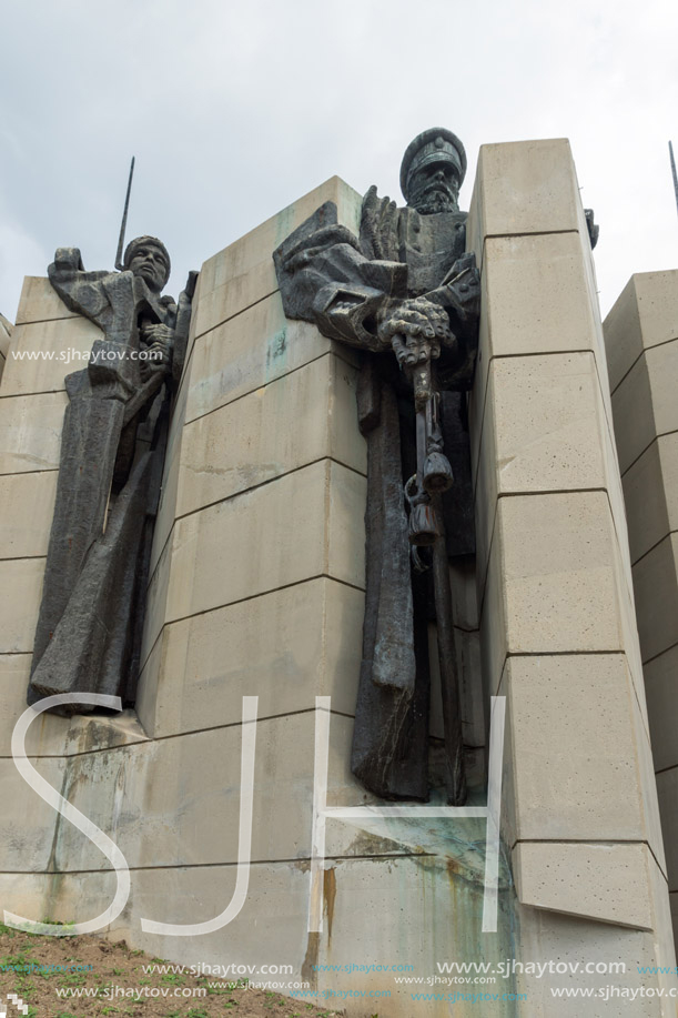 STARA ZAGORA, BULGARIA - AUGUST 5, 2018: Memorial complex The Defenders of Stara Zagora in city of Stara Zagora, Bulgaria