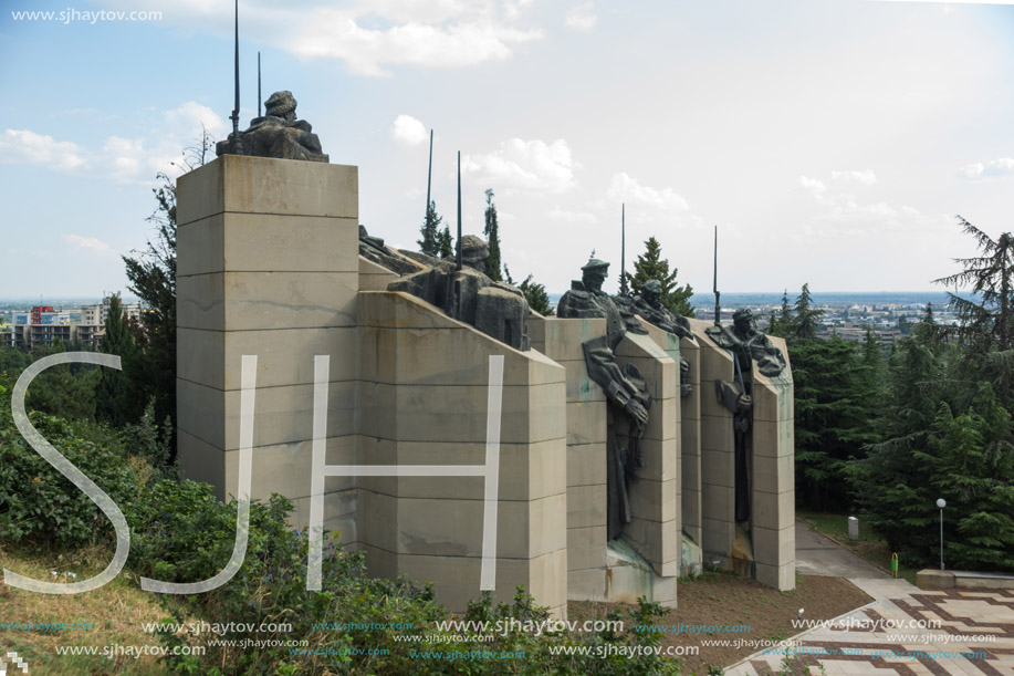 STARA ZAGORA, BULGARIA - AUGUST 5, 2018: Memorial complex The Defenders of Stara Zagora in city of Stara Zagora, Bulgaria