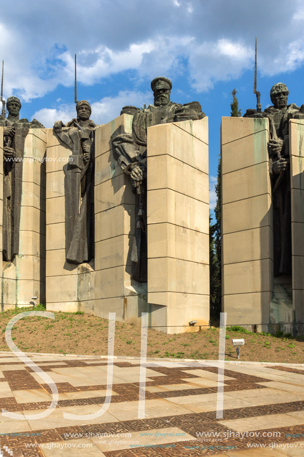 STARA ZAGORA, BULGARIA - AUGUST 5, 2018: Memorial complex The Defenders of Stara Zagora in city of Stara Zagora, Bulgaria