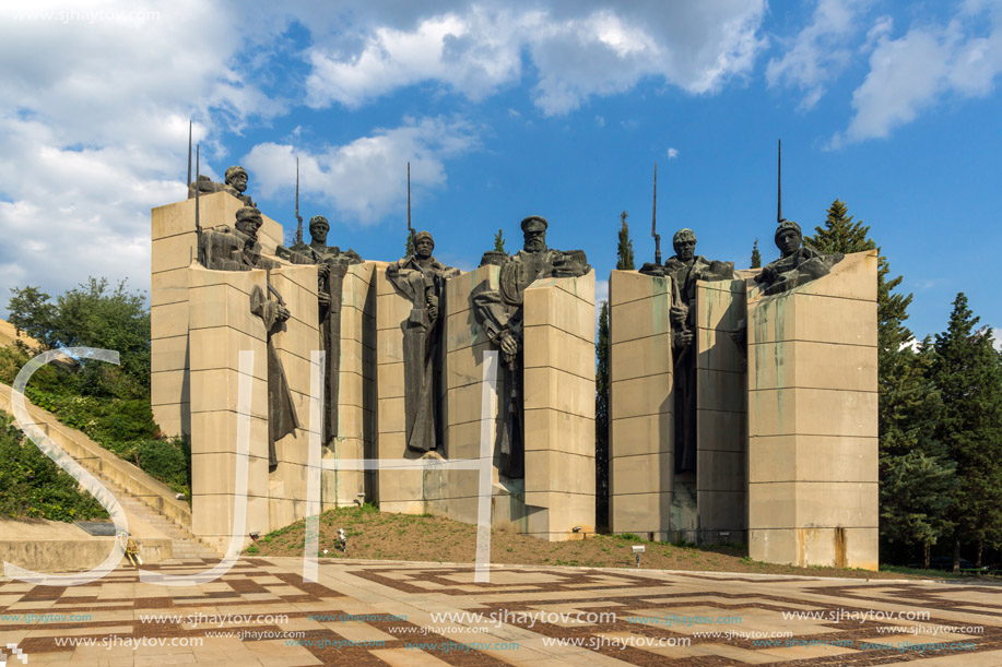 STARA ZAGORA, BULGARIA - AUGUST 5, 2018: Memorial complex The Defenders of Stara Zagora in city of Stara Zagora, Bulgaria