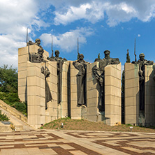 STARA ZAGORA, BULGARIA - AUGUST 5, 2018: Memorial complex The Defenders of Stara Zagora in city of Stara Zagora, Bulgaria