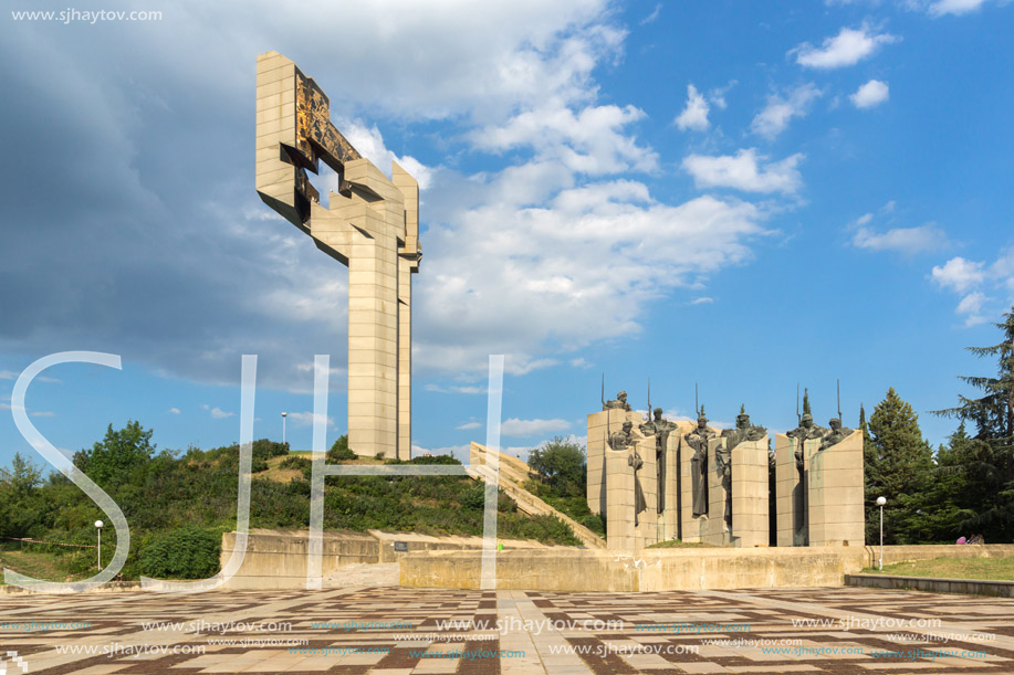 STARA ZAGORA, BULGARIA - AUGUST 5, 2018: Memorial complex The Defenders of Stara Zagora in city of Stara Zagora, Bulgaria