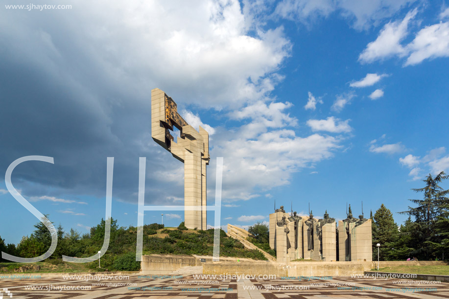 STARA ZAGORA, BULGARIA - AUGUST 5, 2018: Memorial complex The Defenders of Stara Zagora in city of Stara Zagora, Bulgaria