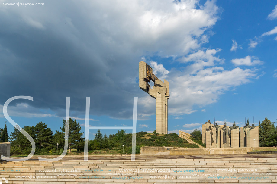 STARA ZAGORA, BULGARIA - AUGUST 5, 2018: Memorial complex The Defenders of Stara Zagora in city of Stara Zagora, Bulgaria