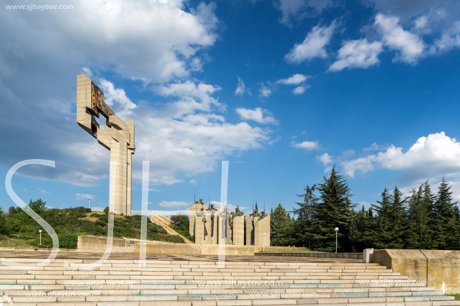 STARA ZAGORA, BULGARIA - AUGUST 5, 2018: Memorial complex The Defenders of Stara Zagora in city of Stara Zagora, Bulgaria