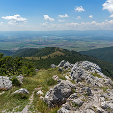 Amazing Summer Landscape to Stara Planina (Balkan) Mountains from Shipka peak , Stara Zagora Region, Bulgaria